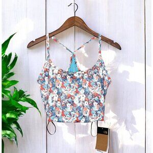 The North Face Womens Dune Sky Tank Top Floral Print Medium Stretchy & Breathabl